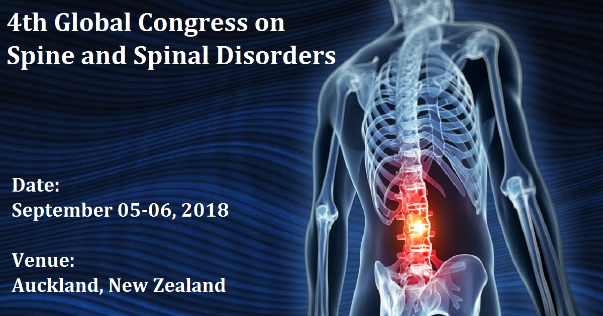 4th Global Congress on Spine and Spinal Disorders